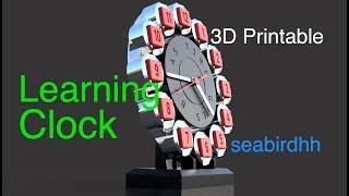 Learning Clock - Versatile - 3D Printable