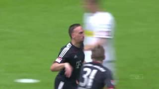 Frank Ribery Incredible volley vs Borussia Monchengladbach HD