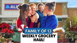 Shopping for 11 Kids: Grocery Haul & Holiday Shopping 2024