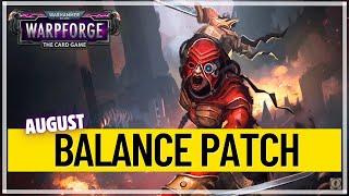 Warpforge Balance Patch August