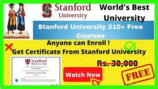 Free Stanford University Online Courses With Free Certificates Tamil - Tech Siththan - Tamil Tech