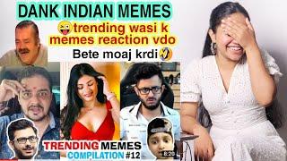 DANK INDIAN MEMES | TRENDING WASI K MEMES | REACTION BY PREETI BAWALI