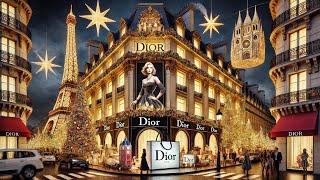 Christmas 2024 in Paris: Dior’s Festive Decorations on the Champs-Élysées & Avenue Montaigne