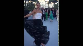 SI Swimsuit Raw: Nina Agdal on the red carpet in Cannnes