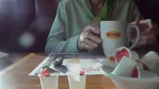 Mom Claire - son  Joe's 65th birthday at Denny's 12-20-2017