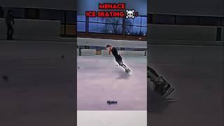 Normal ice skating vs Menace ice skating #trollface #edit #troll