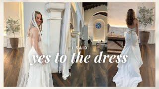 VLOG: come wedding dress shopping with me (I said yes to the dress!)