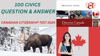 Canadian Citizenship Test 2024 | Exam Practice Questions | MCQ | Test Preparation Questions