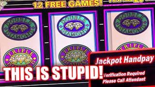 TRIPLE DOUBLE DIAMOND FREE GAMES IS A HOT SLOT MACHINE TO PLAY IN THE HIGH LIMIT ROOM