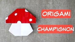 CHAMPIGNON en Origami !