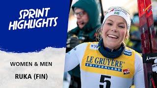 Hagstroem and Klaebo take Sprint wins in day 2 at Ruka | FIS Cross Country World Cup 24-25