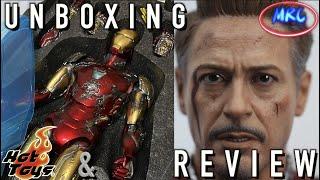 Hot toys Iron Man mark 85 BATTLE DAMAGED ver. Avengers ENDGAME | UNBOXING & REVIEW!!!