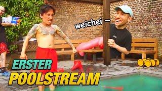 Der erste POOL STREAM des Jahres feat Rezo