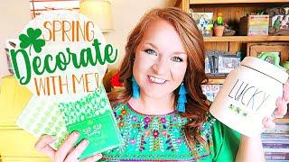 Rae Dunn St Patrick's Day | St Patrick's Day Decor | Spring Decorate With Me