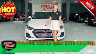 Quá đẹp  Hyundai Elantra Sport 1.6 turbo 2018 màu trắng cực đẹp. Xe gia đình đi 61.000 km, bao tets