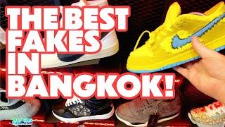 BEST FAKE SNEAKERS & BAGS MARKET IN BANGKOK THAILAND - MBK 4K Walking Tour