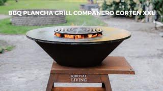 RJRoyal Living BBQ Plancha Grill Compañero XXL Corten