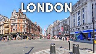 Walking in London, UK: Piccadilly Circus Summer Walk - 4K