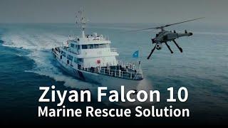 Advanced Marine Rescue Solution by Ziyan Falcon 10 Unmanned Helicopter