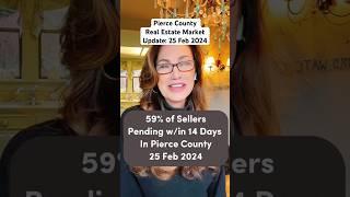 59% of Sellers Pending w/in 14 days in Pierce County: #realestate #realestateagent #piercecounty