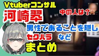 【注意喚起】登録者100万人Vtuberコンサル河崎翆　セクハラ、中の人など　まとめ