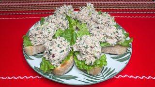 Намазка из ТУНЦА. Быстрая Закуска из Тунца. Восхитительный рецепт закусочных бутербродов