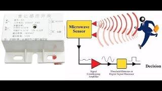 230V Switch human body sensor module/ Microwave radar sensor switch with light control sensor