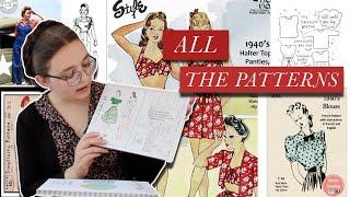 ALL of My Vintage and Modern Sewing Patterns | 1940s, 1950s, Retro, and Contemporary