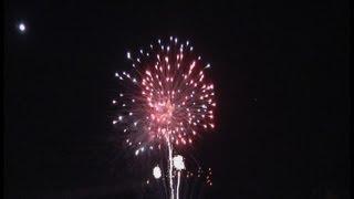 New Years Eve Fireworks over Lake George in Saint Cloud, MN