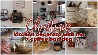 KITCHEN CHRISTMAS DECORATE WITH ME | GINGERBREAD CANDY CANE THEME | RACHEL LEE AT HOME