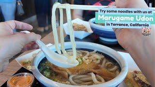 Building our own Udon Bowl at Marugame Udon in Torrance, California