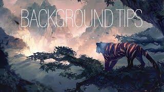 BACKGROUND TIPS for BEGINNERS | PROCESS | Medibang Paint Pro