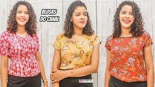 7 BLUSAS EM VISCOSE DO CANAL