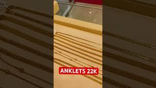 Daily wear 22k gold anklets || Latest 22k gold anklet design with weight and price #shorts #short