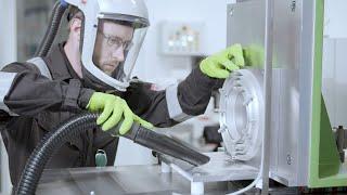 Additively manufactured combustion chamber for the sustainable use of hydrogen