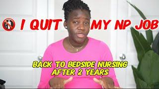 I QUIT my nurse practitioner job | UPDATE: Job rejections + Going back to school