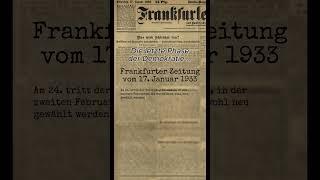 Frankfurter Zeitung vom 17. Januar 1933