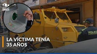 Murió escolta de carro de valores atacado en Bogotá en medio de intento de robo