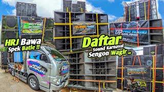 Daftar Sound Karnaval Sengon Wagir‼️ HRJ Bawa Spek Batle Kartika,GB Satu Team‼️