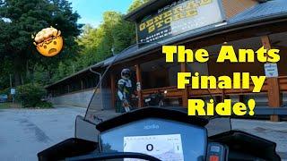 Ants at the Dragon! Antmanmoto rides with Antprillia!