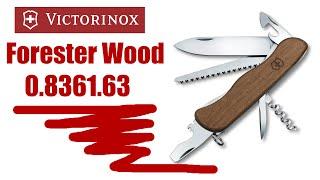 Victorinox Forester Wood  0.8361.63  Super Pocket Knife with 12 Functions unboxing