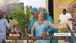 WATCH HOW TOBI & TOFUNMI DANCED IN AT THEIR TRADITIONAL WEDDING.