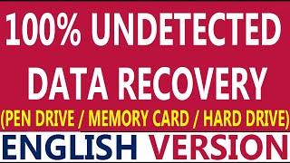 UNDETECTED DRIVE DATA RECOVERY / DAMAGE DRIVE DATA RECOVERY/ ADVANCE HARD DISK DATA RECOVERY COURSE