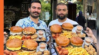 Best Burger Pack in Tehran in BABABS fastfood پک برگر باباباس