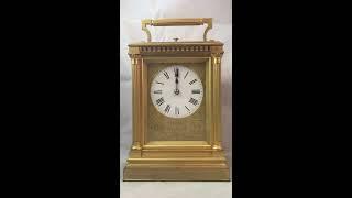 Fully Restored English/French Petite Sonnerie Carriage clock by Alfred Baveux & Dehume