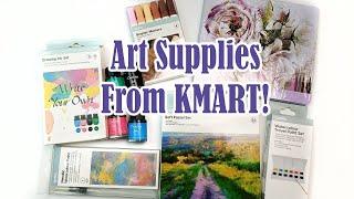 Art Supplies from KMart Australia! Are They Any Good? Review Part 1: Haul Unboxing and Swatching