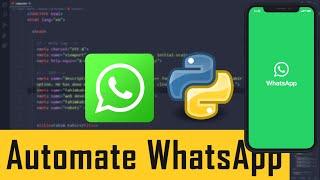 Python Projects || Automate WhatsApp message  || Learn Python