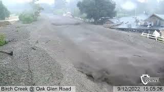 SBCounty OakGlen Debris Flow 09/2022