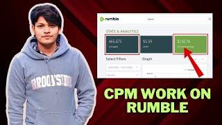 RUMBLE PAYMENT PROOP -CPM WORK ON RUMBLE -ACCORDING YT