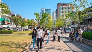 [4K HDR] Back to Normal Life Hongdae and Yeonnam-dong Cafe Street in Seoul Tour Korea Ambience